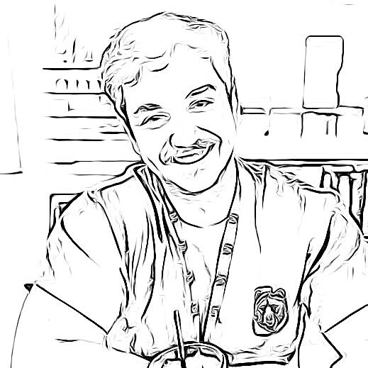 Sketch portrait of Patrick Kurth
